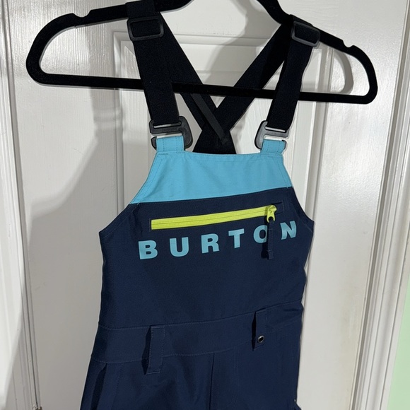 Burton Navy Blue Kids' GORE-TEX Stark Bib Snow Bib Snowboarding Skiing Size XS - Picture 2 of 11